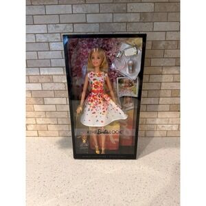 The Barbie Look Floral Dress Doll #DVP55 Black Label, Mattel 2016 - HTF New